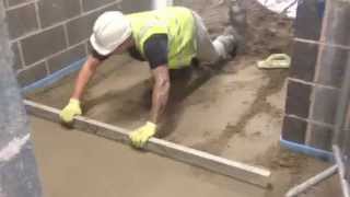 How to lay floor screed call 01204 521 151 installing floor screed underfloor heating screeding [upl. by Schapira]