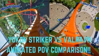 Yukon Striker VS Valravn Animated POV Comparison [upl. by Hcahsem]