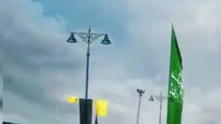 Hussaini flag at foreshore road nishat srinagar [upl. by Eelirol]