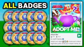 ROBLOX CLASSIC ADOPT ME ALL BADGES amp TIX LOCATIONS [upl. by Trebuh336]