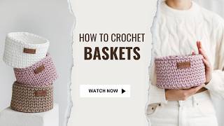 Crocheting a basket  crochet basket tutorial [upl. by Euqinotna]