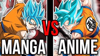 Anime Goku vs Manga Goku The Real Winner  Dragon Ball Super [upl. by Yug]