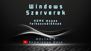 Windows szerver  10  HOME mappa beállítása megosztás [upl. by Igenia]