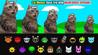 Cat Memes Family Road Trip With INCREDIBOX SPRUNKI [upl. by Ynatsyd]