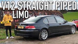 My Friends Straight Piped BMW 760LI Limo [upl. by Eceryt]