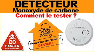 Détecteur de monoxyde de carbone CO en Alerte [upl. by Lasiaf]