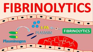 Fibrinolytics  Tissue plasminogen activators [upl. by Narruc]