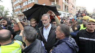 Mud thrown at Spain’s King Felipe and Queen Letizia [upl. by Artimed]