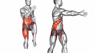 Treino de abdominais em pÃ© apenas para perder gordura da barriga em casa [upl. by Arakaj]