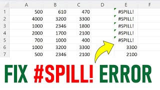 Spill Error Got You Down Fix It FAST with Excel In Hindi [upl. by Utica]