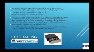 Retail 101 Best Practices Cash Handling and Cash Drawer [upl. by Nerreg]