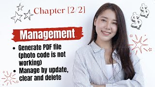 Generate PDF file photo code is not working  Manage by update clear and delete 22 [upl. by Gierc88]