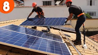 🏠 Como instalar PAINEL de ENERGIA SOLAR na TELHA COLONIAL [upl. by Ariane]