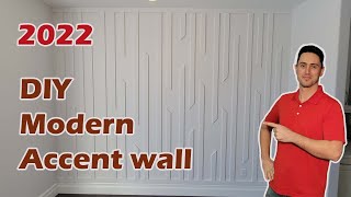 DIY moden accent wall  modern wall design [upl. by Lienet]