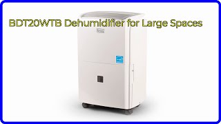 REVIEW 2024 BDT20WTB Dehumidifier for Large Spaces ESSENTIAL details [upl. by Assenab]