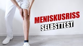 Meniskus Test  Meniskusriss Selbsttest [upl. by Kayla]