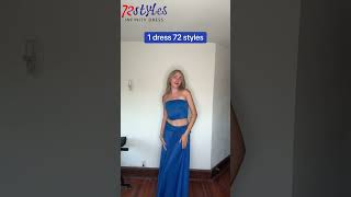 How to wear a convertible infinity dress tutorialsInfinityDresscom infinitydressbridesmaiddress [upl. by Nesnar]