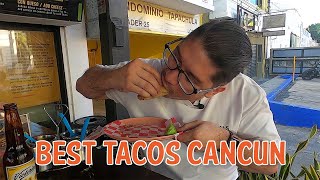 Authentic Mexican food in Cancun  Best tacos Cancun [upl. by Nedac884]