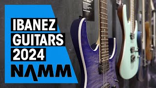 New Ibanez Guitars  NAMM 24 [upl. by Felizio286]