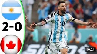 Argentina 2 vs Canada 0 Semifinal Copa America 2024 [upl. by Vas]