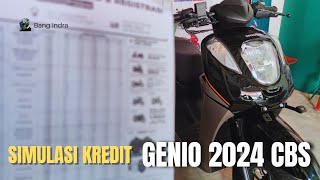 SIMULASI KREDIT GENIO 2024 CBS SILVER BLACK [upl. by Llenad]