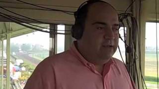 Interview with track announcer Frank Mirahmadi in his booth Big Fresno Fair 101709 [upl. by Martguerita]