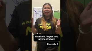 Inscribed Angle and Intercepted Arc Example 3 [upl. by Nicholle407]