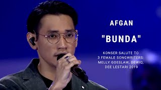 Afgan  Bunda Konser Salute Erwin Gutawa to 3 Female Songwriters [upl. by Garvy407]