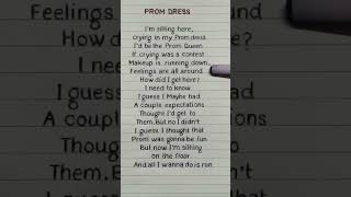 mxmtoon  PROM DRESS Lyrics REQUESTED lyrics shorts shortsfeed [upl. by Elhsa]