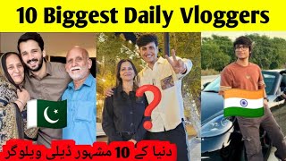 Top 10 world biggest daily vloggers  Sami Tv [upl. by Bronk]