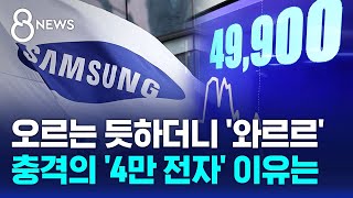 오르는 듯하더니 와르르…충격의 4만 전자 이유는  SBS 8뉴스 [upl. by Dex]