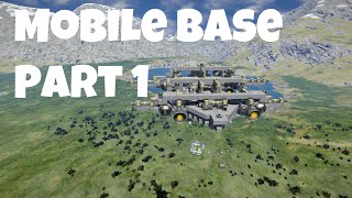 Space Engineers Build along  Mobile Base  Part 1 [upl. by Enoval]