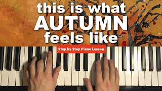 JVKE  this is what autumn feels like Piano Tutorial Lesson [upl. by Lemej]