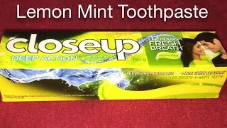 Close Up Lemon Mint Toothpaste [upl. by Goren928]