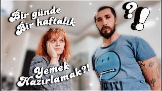 Bir Günde Bir Haftalık Diyet Yemek Hazırlamak [upl. by Haggai]