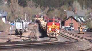 BNSF Military Train in Flagstaff AZ [upl. by Esbensen]