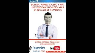 BOLIVIA ARANCEL CERO Y MÁS SUBVENCIONES NO RESOLVERÁ LA ESCASEZ DE ALIMENTOS dolar caida [upl. by Finstad]