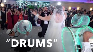 INCREDIBLE Turkish wedding entrance music  Lebanese Drummers  Evin amp Can [upl. by Julide536]