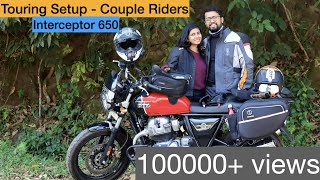 Touring Setup  Interceptor 650  Couple Rides Pillion  Rynox  Zana  Adv Tribe [upl. by Trebma]