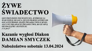 Nabożeństwo sobotnie 13042024  LIVE [upl. by Dnaltiak]