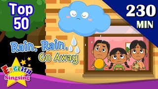 Rain Rain Go Away  More Weather Songs  Top 50 Nursery Rhymes with lyrics  English kids video [upl. by Godderd]