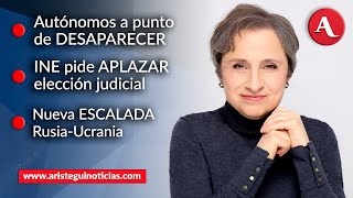 AristeguiEnVivo Autónomos a punto de desaparecer INE pide aplazar elección judicial  211124 [upl. by Chatav398]