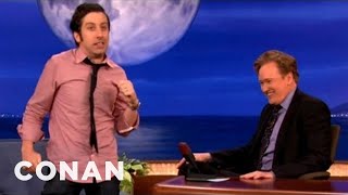 Simon Helberg Gets Possessed By Robin Williams  CONAN on TBS [upl. by Rhynd]