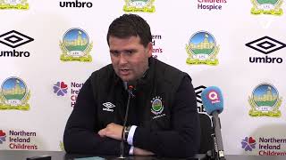 SHOCKING LINFIELD MANAGER DAVID HEALY FEARING FOR HIS OWN SAFETY AHEAD OF CELTIC MATCH IN GLASGOW [upl. by Assyli595]