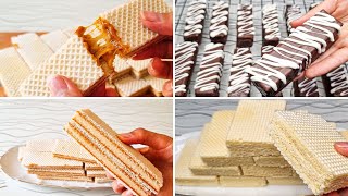 Homemade wafers like professional chefs three types of wafers with different flavors [upl. by Tennaj658]