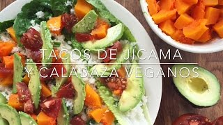 Tacos VEGANOS de Jícama y Calabaza Cena fácil y SALUDABLE VLOG4 [upl. by Enirolf]