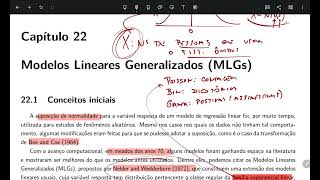 Modelos Lineares Generalizados MLGs  Introdução [upl. by Yran711]