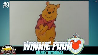 Disney Tutorial  Wie zeichnet man Winnie Puuh 9 [upl. by Melisse524]