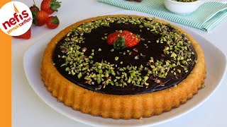 Çikolata Soslu Tart Kek Tarifi  Nasıl Yapılır [upl. by Ealasaid]