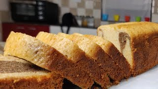 EGGLESS MARBLE CAKE  WITHOUT OVEN  HOMEMADE RECIPE  EASY TO MAKE [upl. by Anahs]